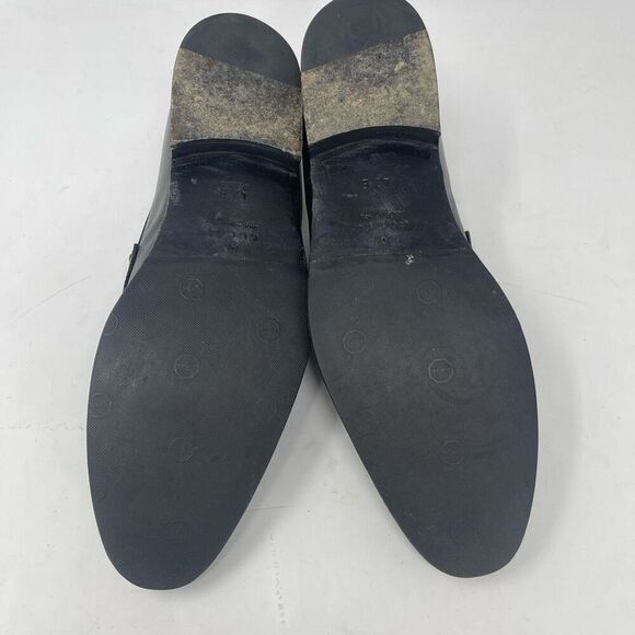 GUCCI MEN'S BLACK LEATHER LOAFERS DRESS SHOES SIZE EU 42 E - Picture 7 of 8